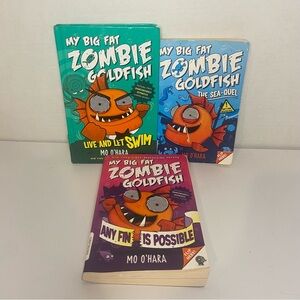 My Big Fat Zombie Goldfish Book Set Lot of 3 by Mo O'Hara